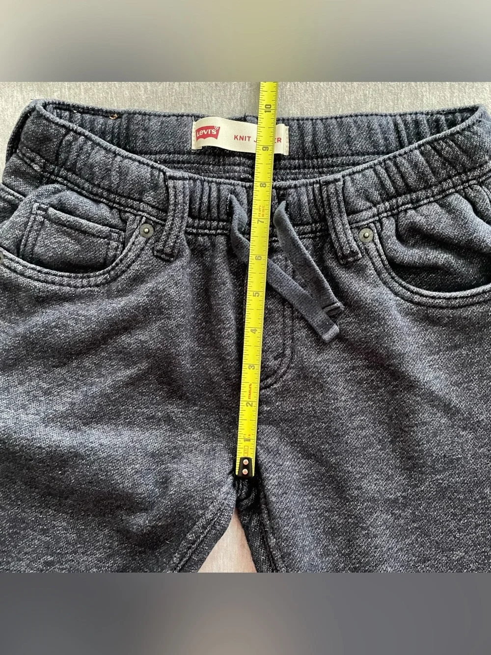 Levi’s Boys Size 10-12 YRS Blue Knit Jogger Pants Stretch Comfort Drawstring